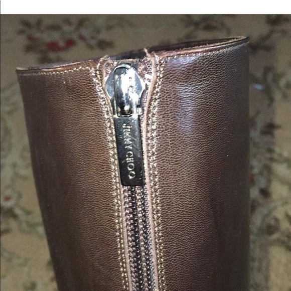 🎈SOLD Jimmy Choo, Peony Brown Leather Boots - Picture 7 of 8